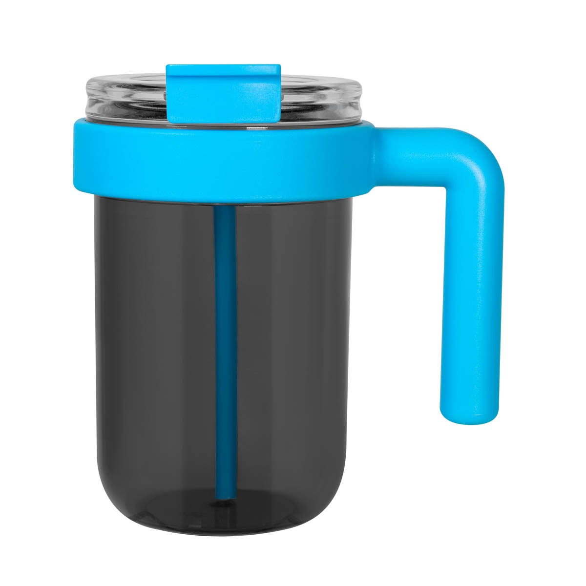 Termo de plástico con popote integrado