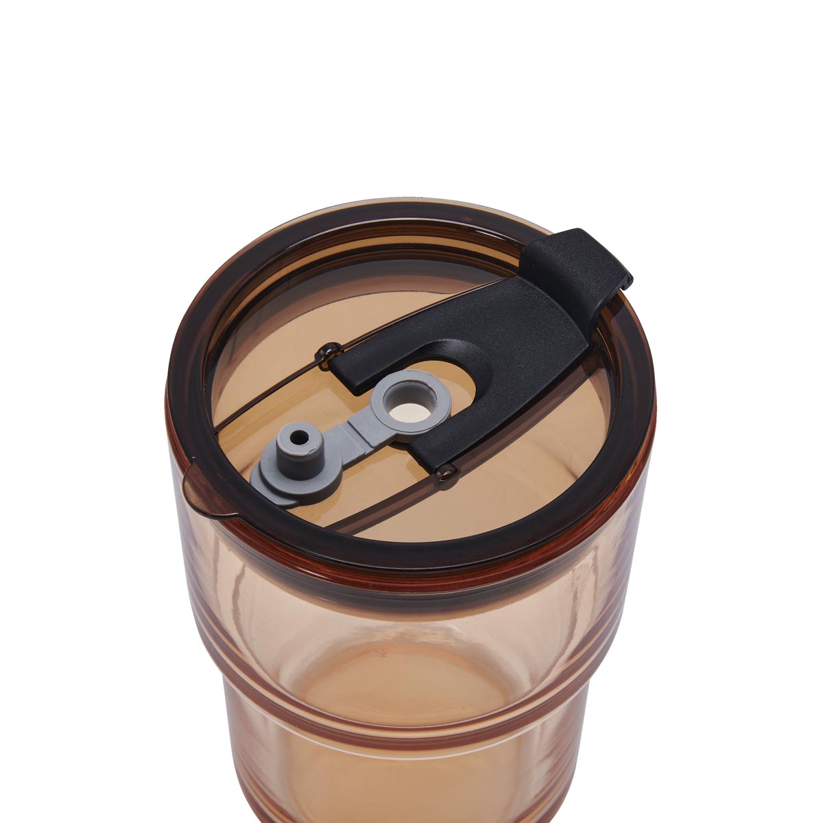 Vaso MOKA con tapón para ranura de popote