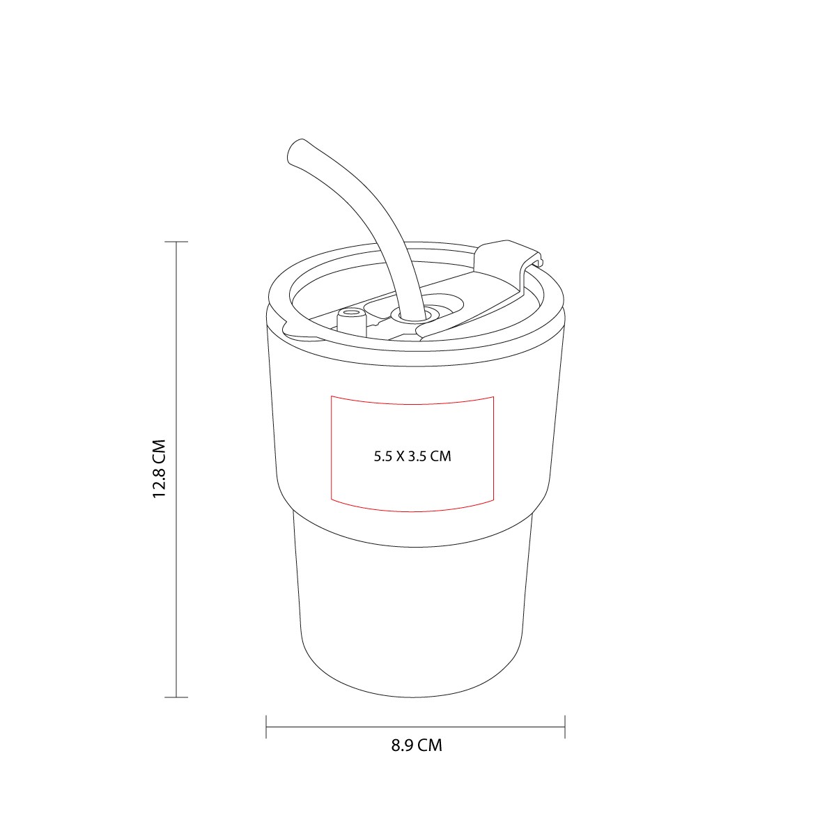 Vaso MOKA para bebidas en oficinas