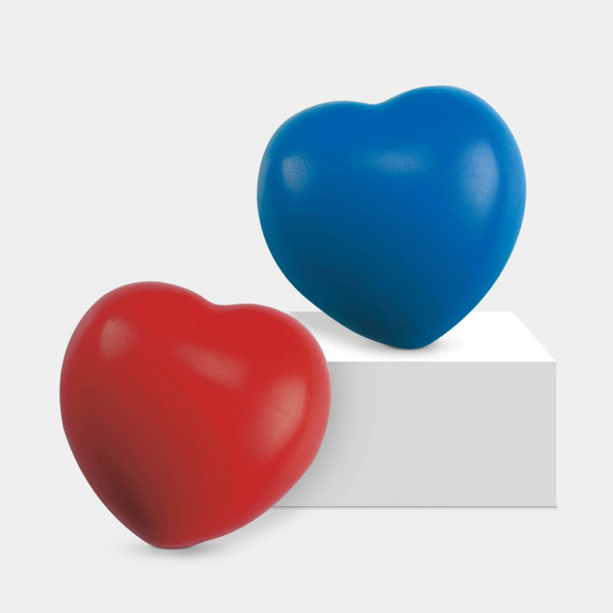 Pelota antiestrés con forma de corazón de PU