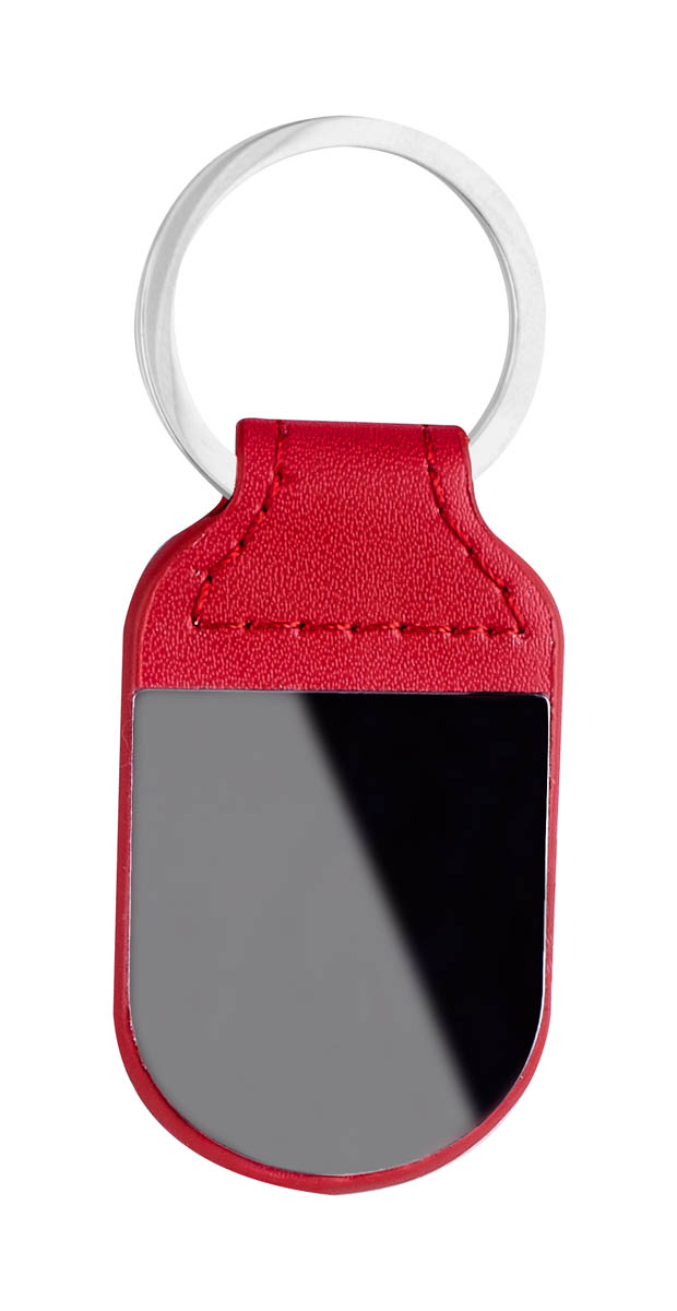 Llavero AMARAL con área de personalización de 2.5 x 2.8 cm
