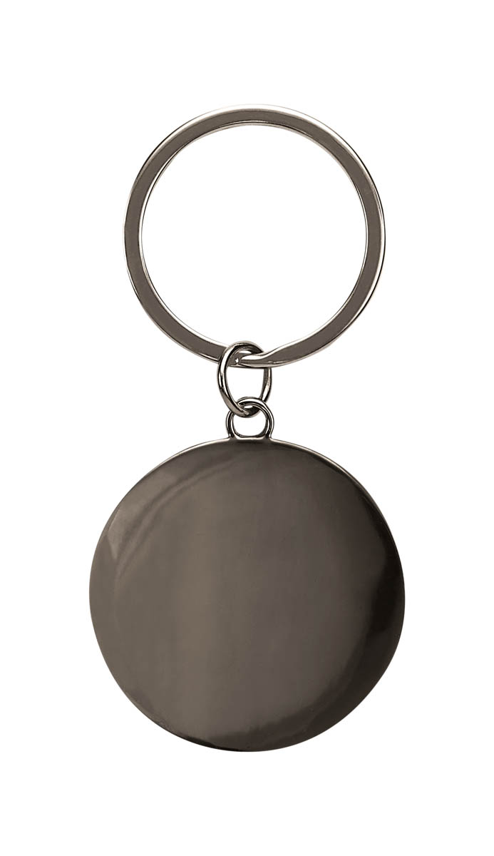 Llavero ROMA de curpiel y metal de 4 x 8 cm