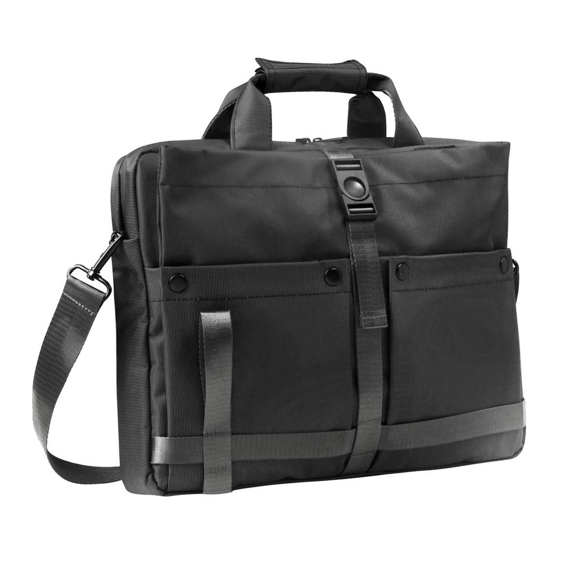 PORTAFOLIO ELON con bolsillo frontal de velcro y broche