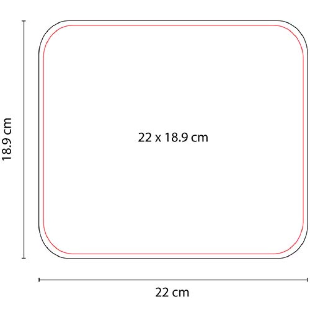 MOUSE PAD RECTANGULAR para impresión de logotipos