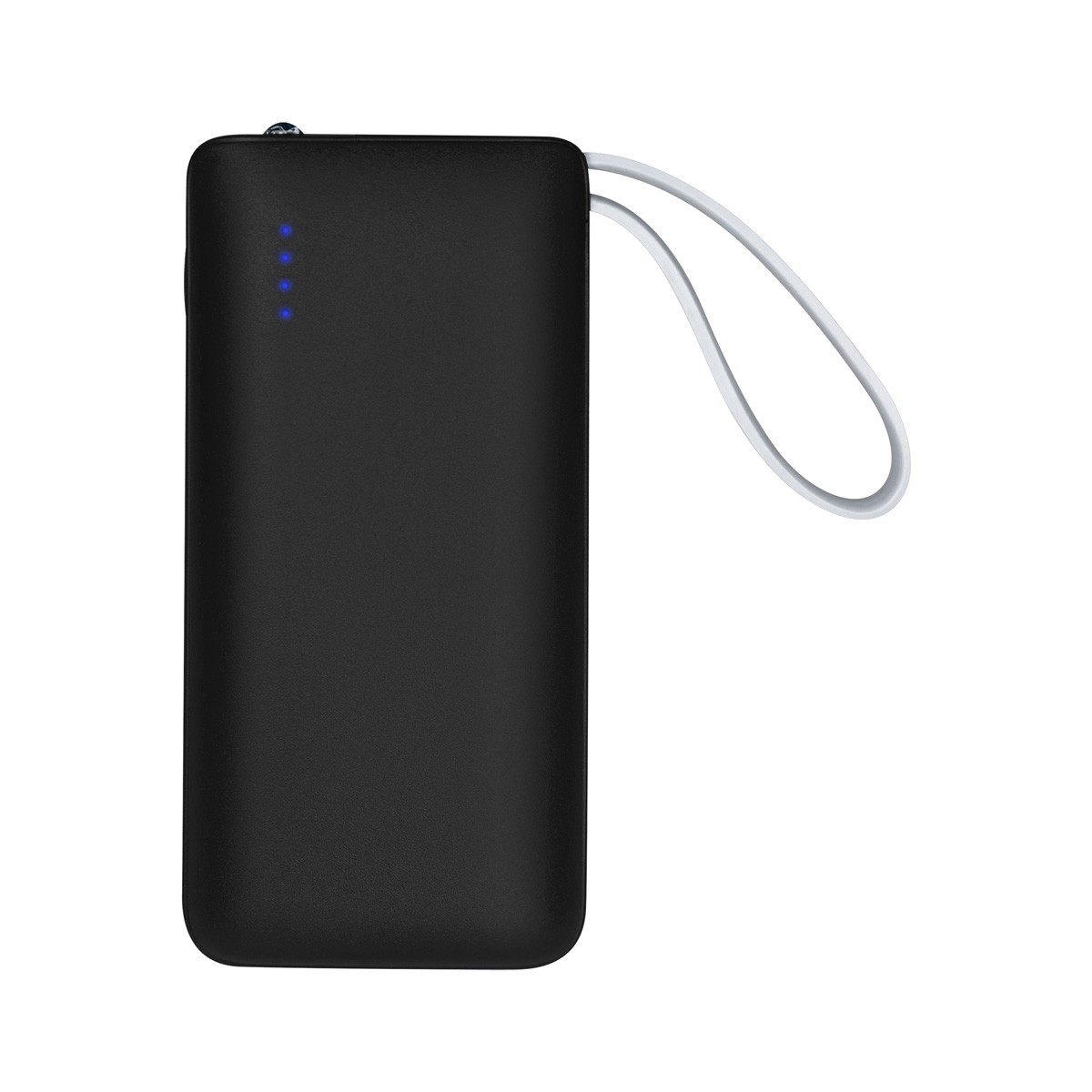 POWER BANK IKTRON con medidas de 4.4 x 9.1 x 2 cm