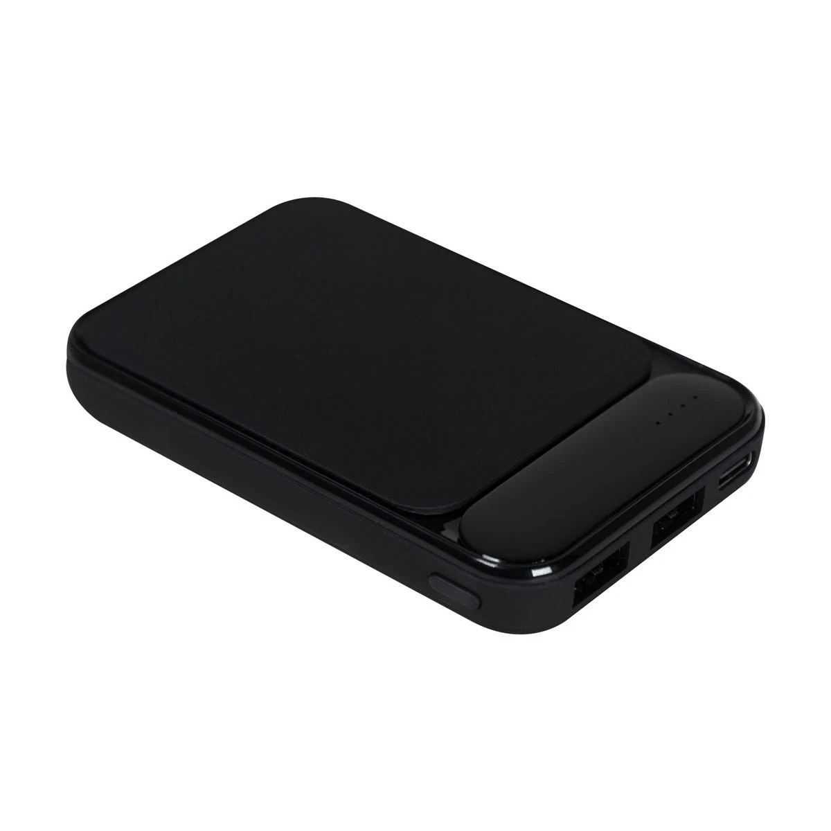 Logotipo grabado con láser que se ilumina en POWER BANK LUMINA