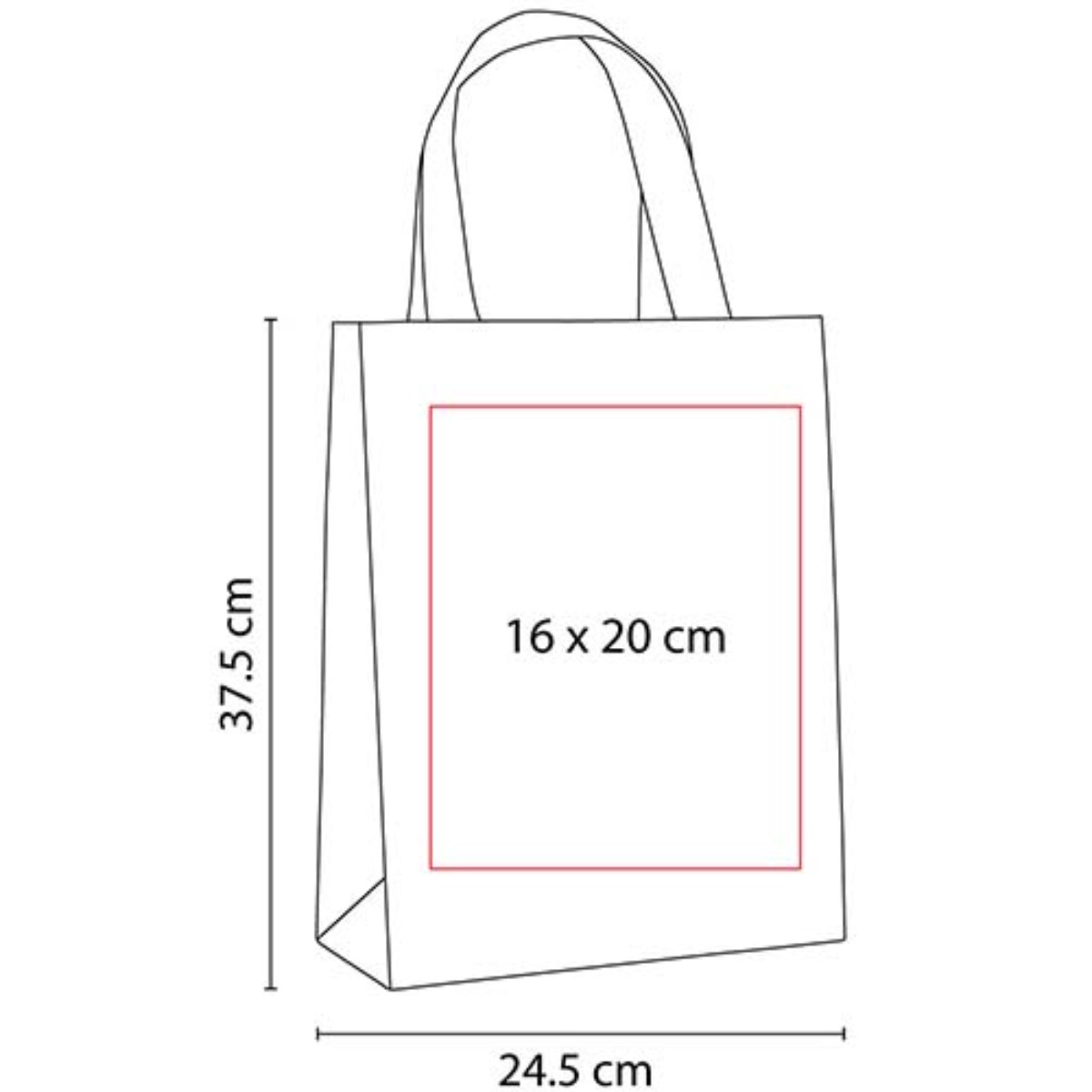 Bolsa de non woven laminado BAGGARA para entrega de compras
