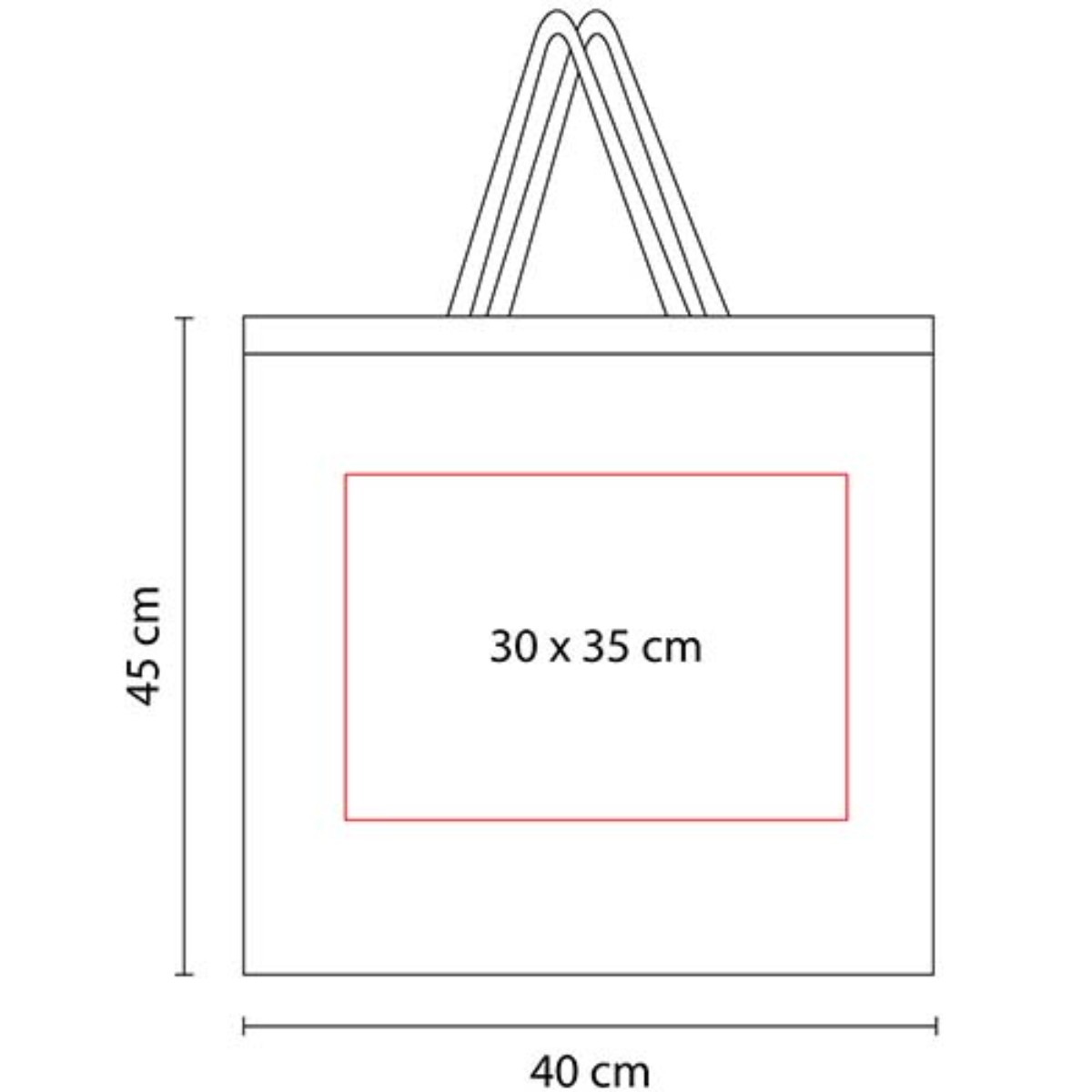 Bolsa de non woven CARNAVAL con acabado metalizado