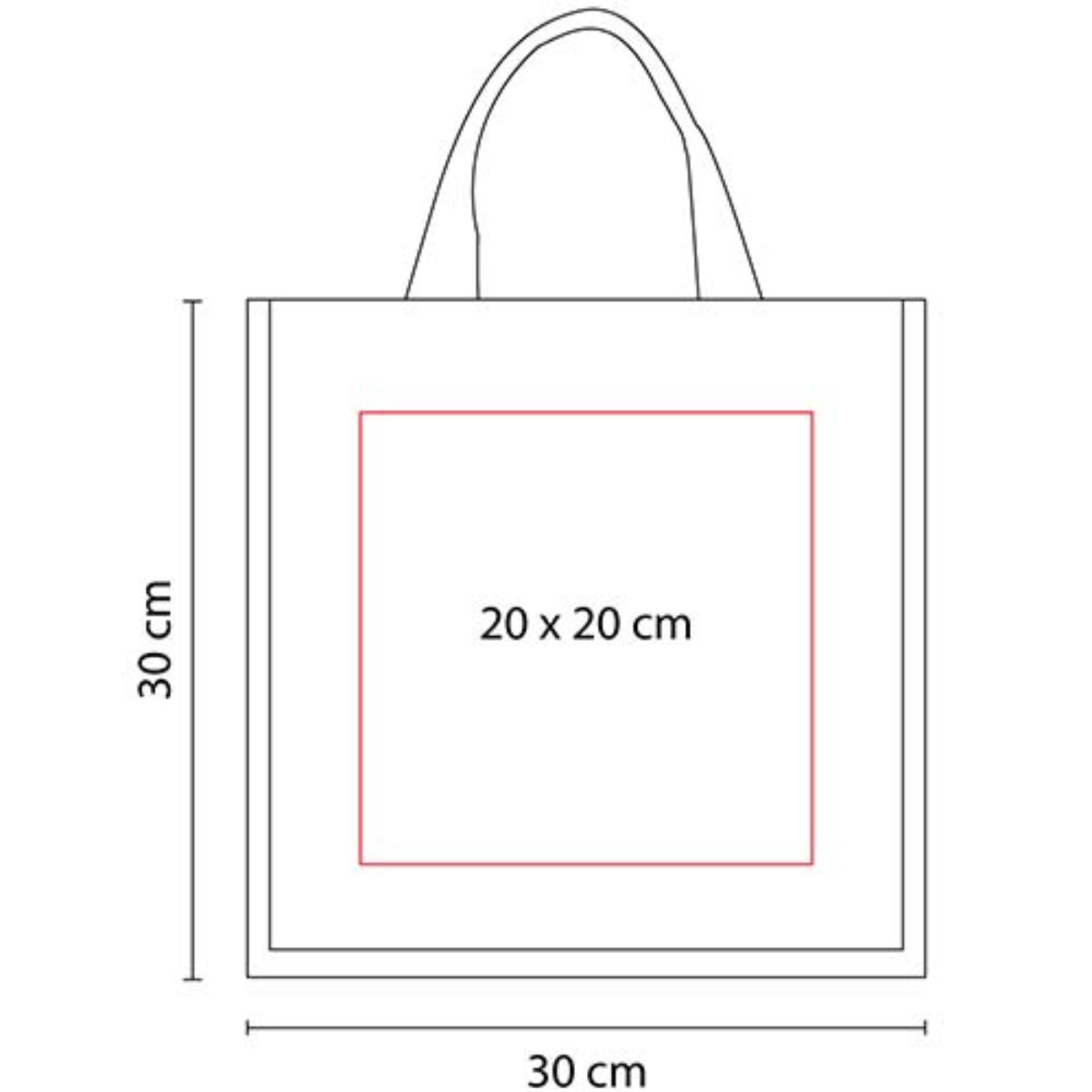 Formato cuadrado de la bolsa de yute SPRING