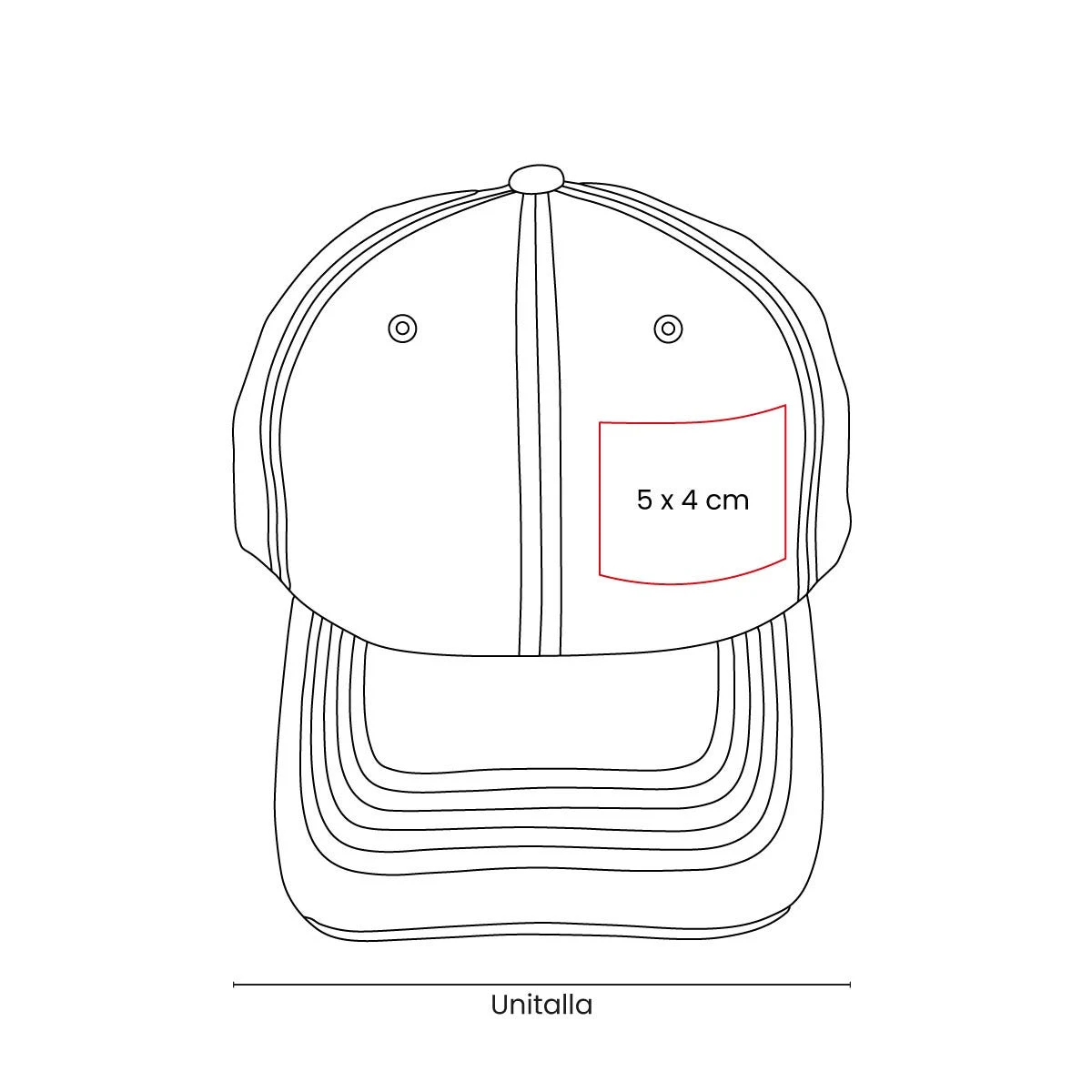 GORRA NIKO con seis gajos y cierre metálico