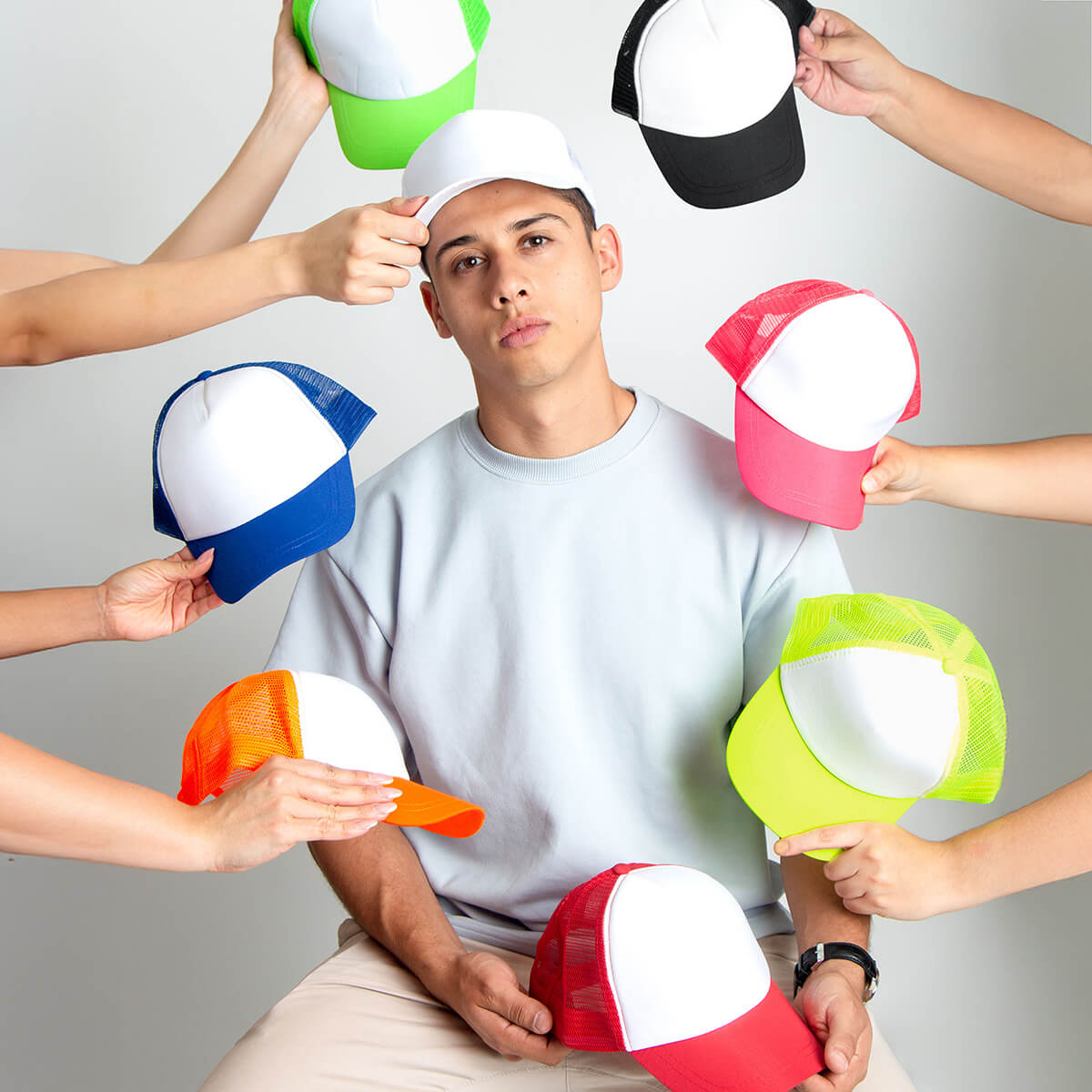 GORRA TRUCKER para activaciones y campañas promocionales