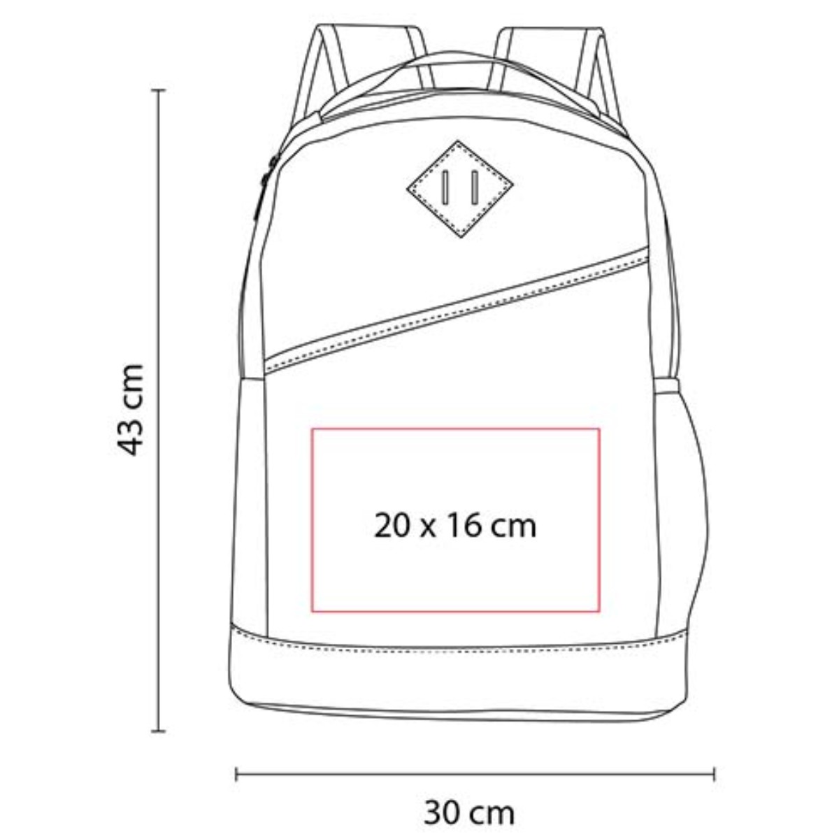 Asa de agarre superior de la MOCHILA WALLY