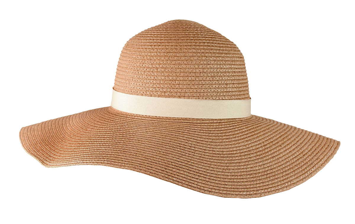 SOMBRERO JUNO de paja de papel con cinta removible