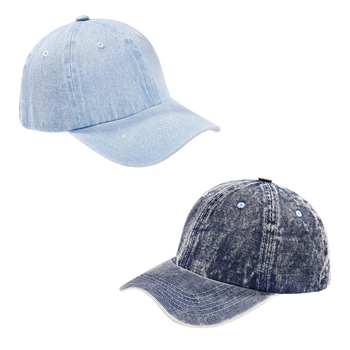 GORRA GANG de mezclilla con diseño clásico de seis gajos