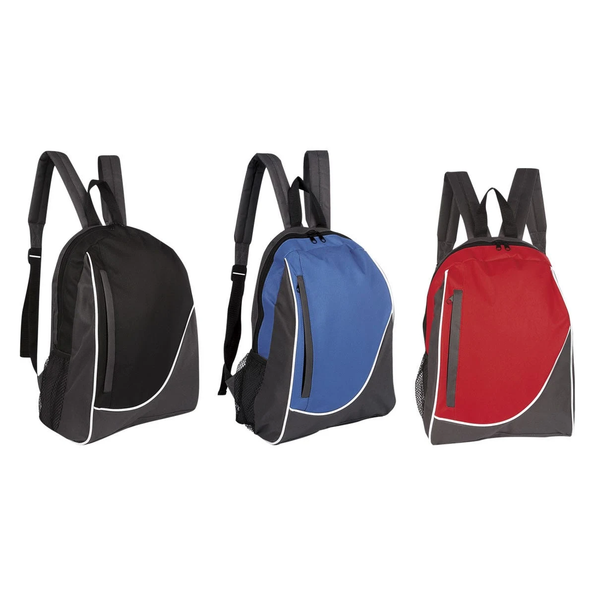 MOCHILA MAURITANIA de poliéster con bolsillo lateral de red