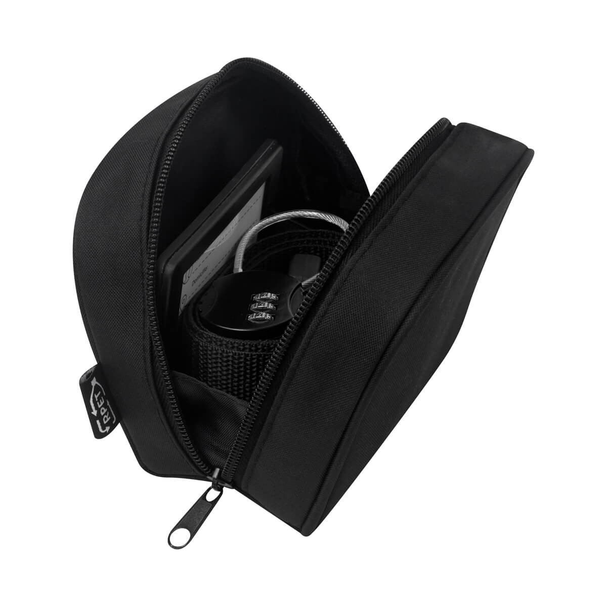 Estuche de plástico reciclado para accesorios de viaje REIS