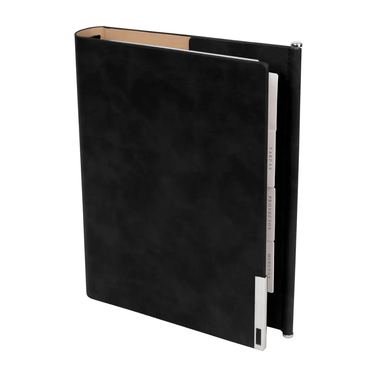Agenda ejecutiva con separadores y stickers
