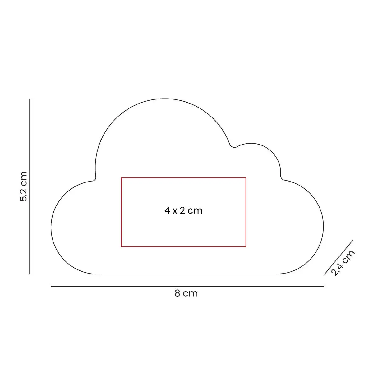 Anti-stress de PU con forma de nube