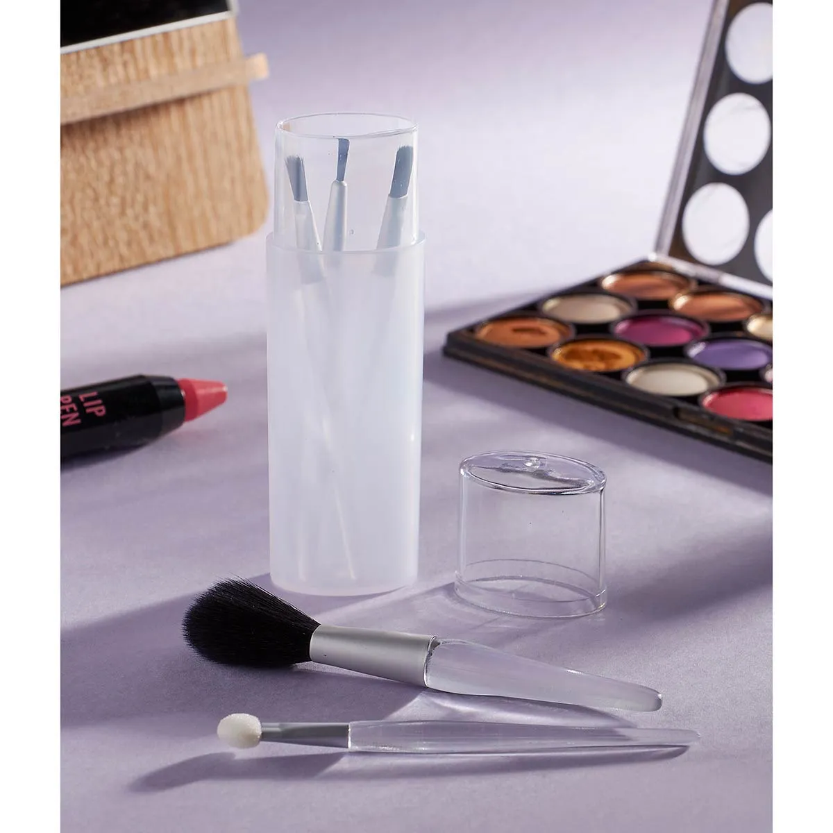 Brochas CRYSTAL FACE para maquillaje y delineado.