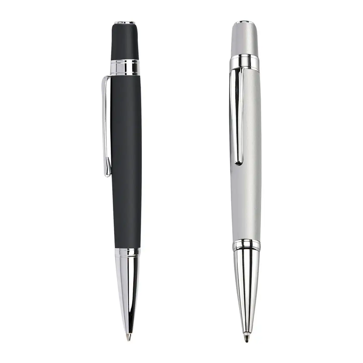 1. Bolígrafo Lester de acero inoxidable personalizado.