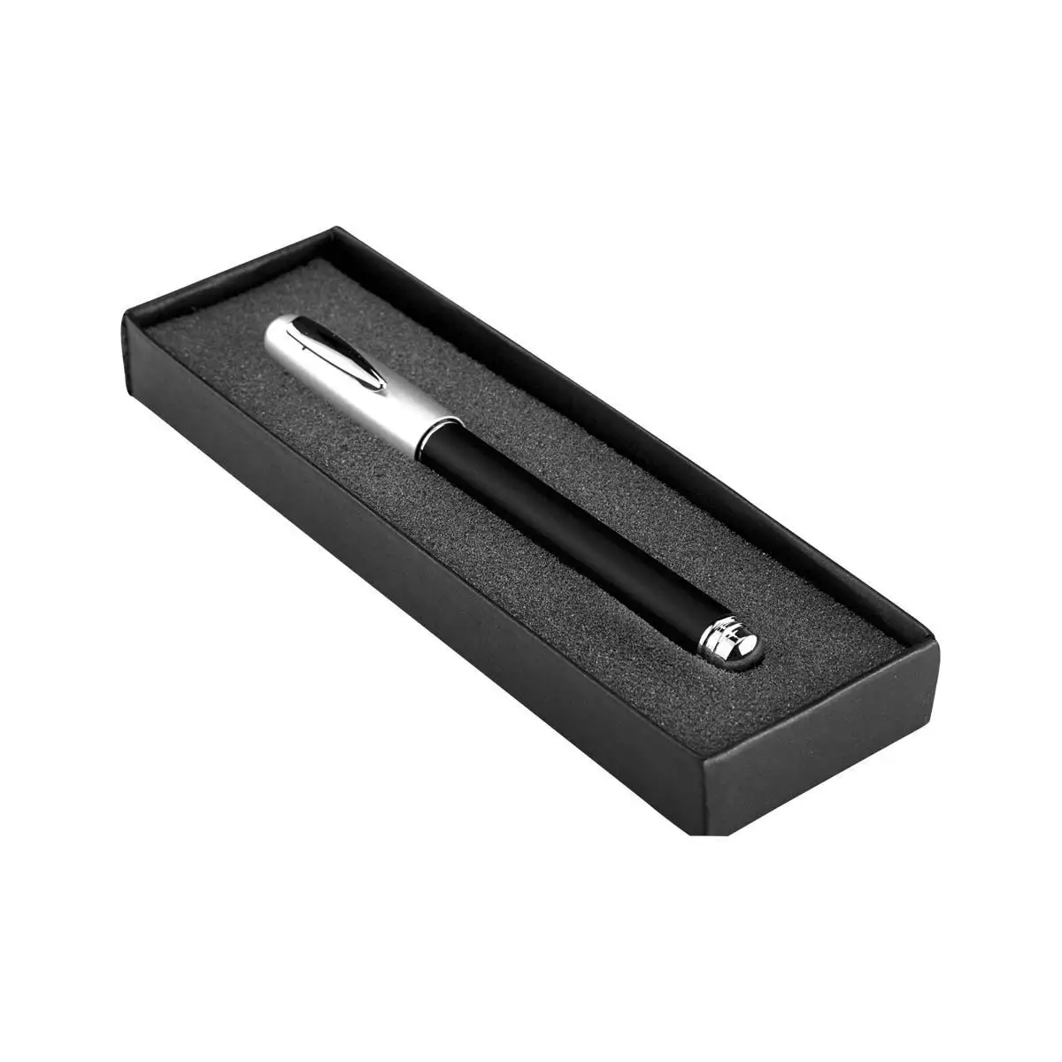 Bolígrafo Roller Ball de Acero Inoxidable con Estuche miniatura 2