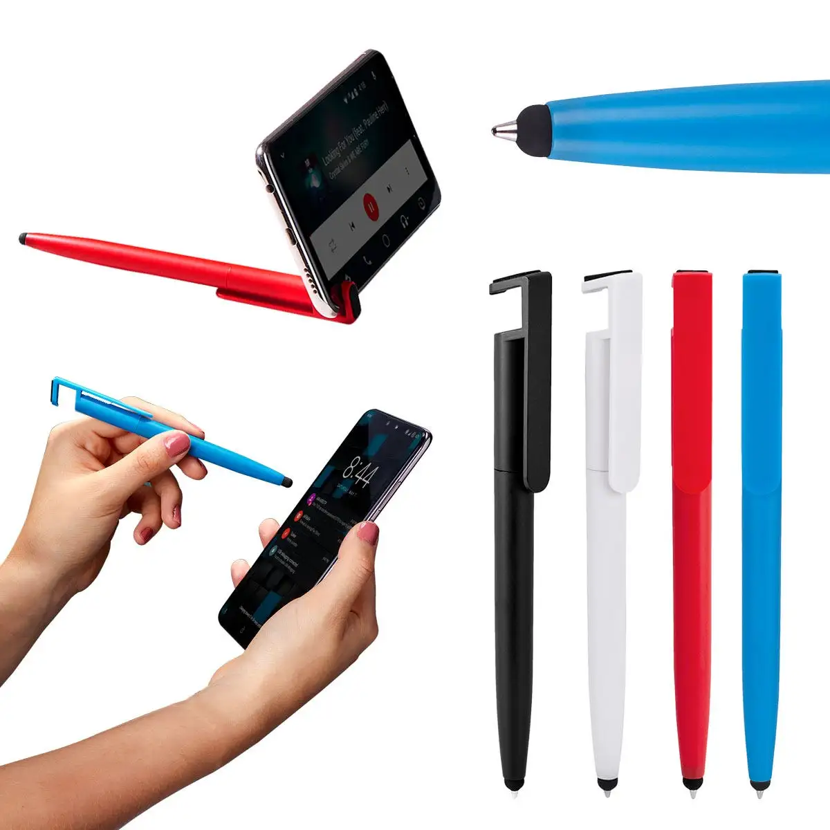 Bolígrafo ASHIDA Touch Screen con Base para Smartphone imagen 1