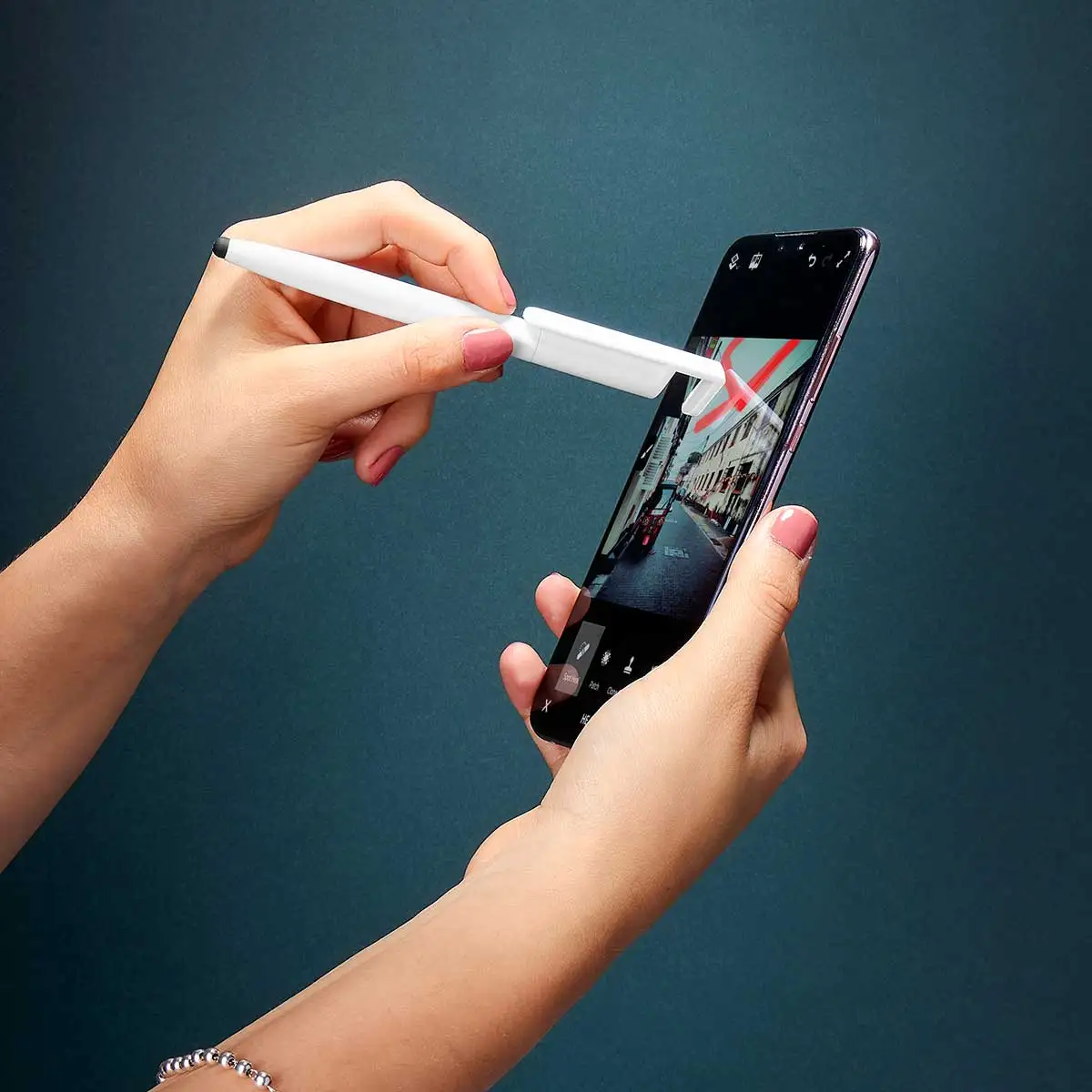 Bolígrafo ASHIDA Touch Screen con Base para Smartphone miniatura 6
