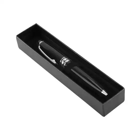 Bolígrafo metálico premium con estuche.