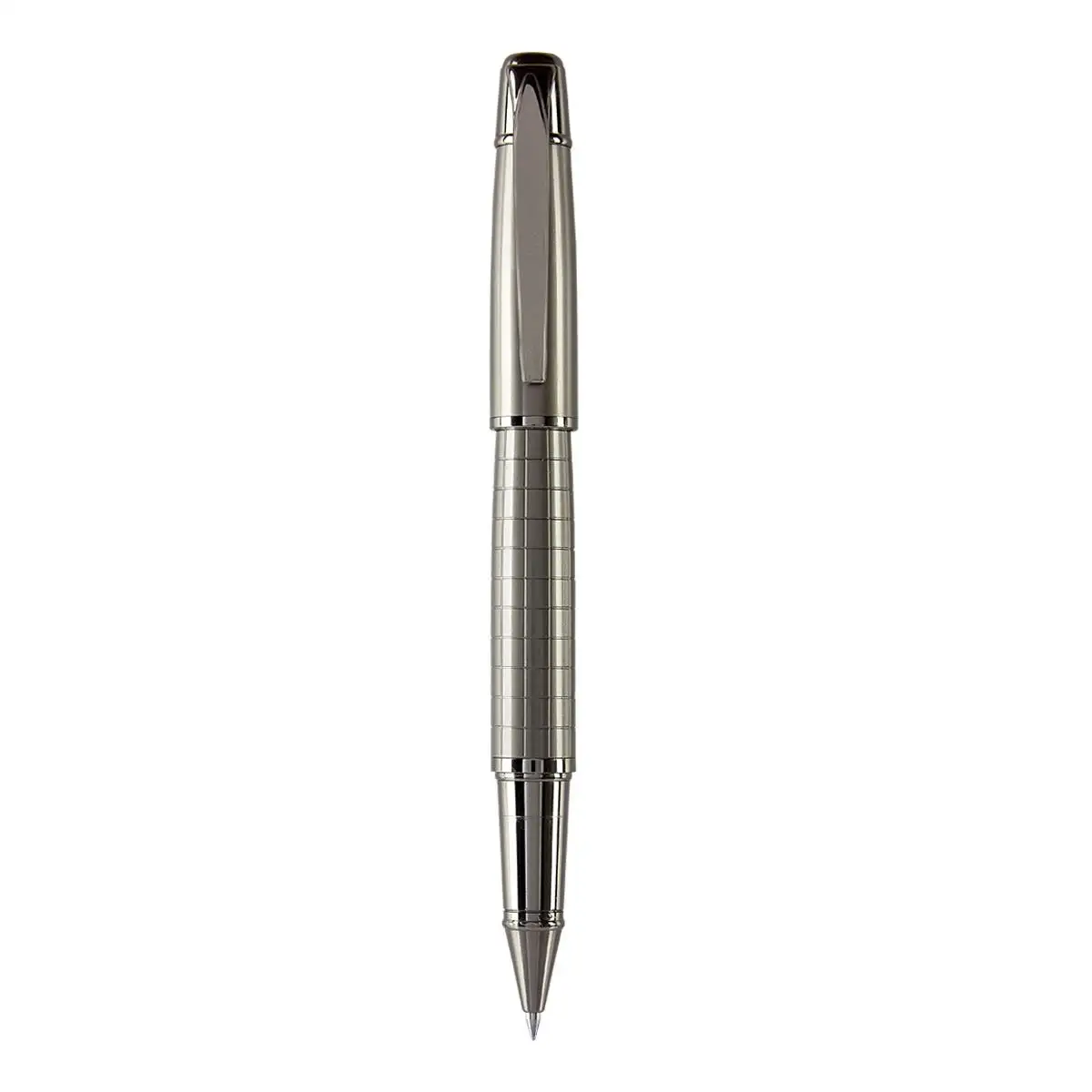 1. Bolígrafo Lacock roller ball de acero inoxidable personalizado.