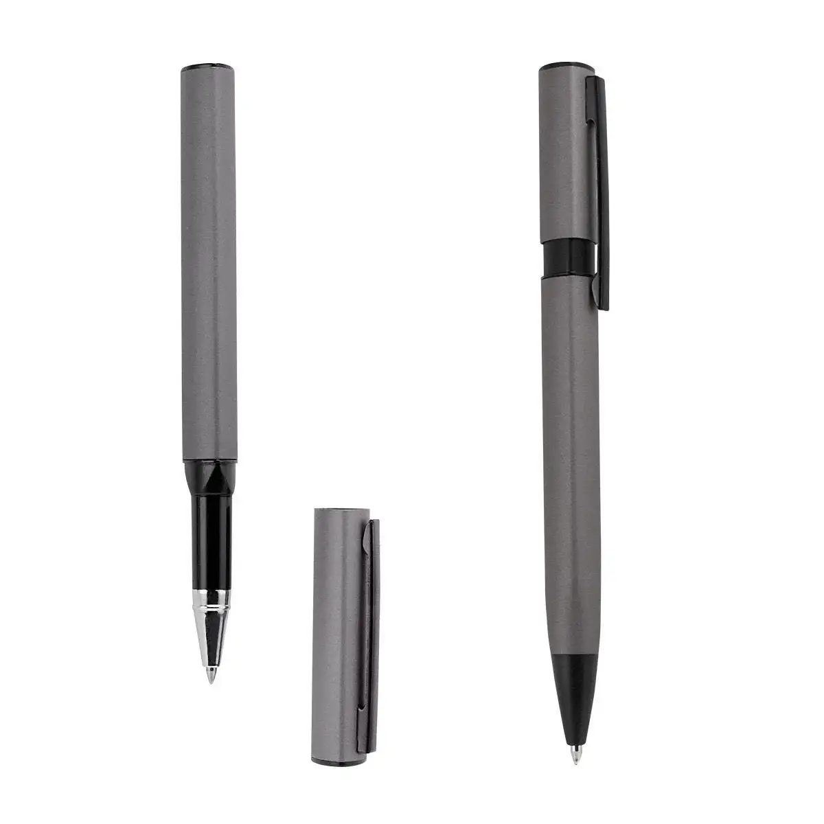 1. Set FAYUN con bolígrafo ball point y roller pen de aluminio.