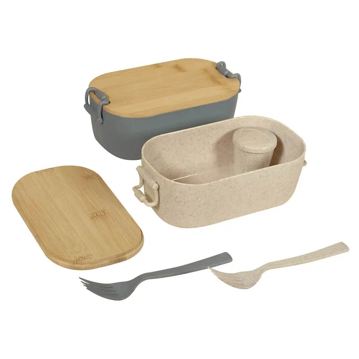 Lonchera MAKAN Personalizada con Tapa de Bambú