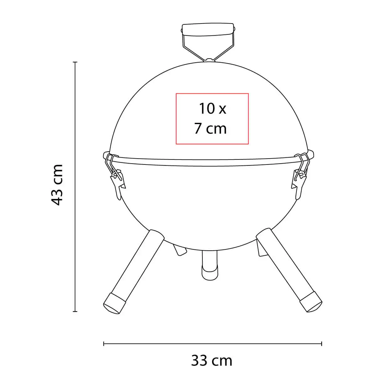 6. Asador portátil para empresas