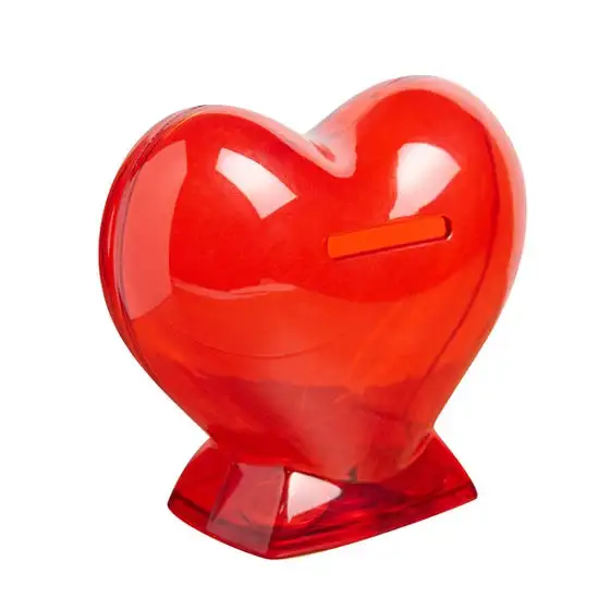 Alcancía corazón personalizada