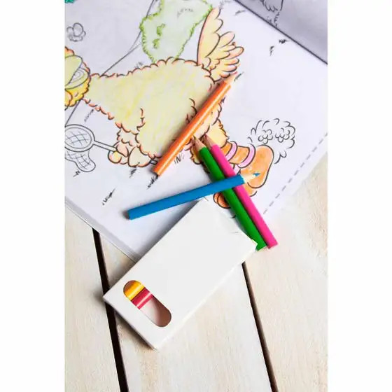 3. Caja con 6 colores de madera personalizada.