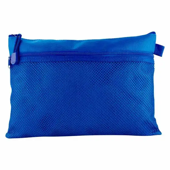 3. Estuche escolar con compartimento de malla.
