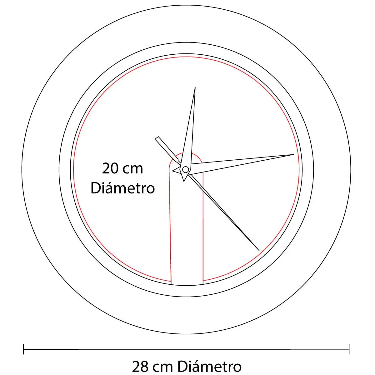 6. Reloj promocional para oficinas corporativas.