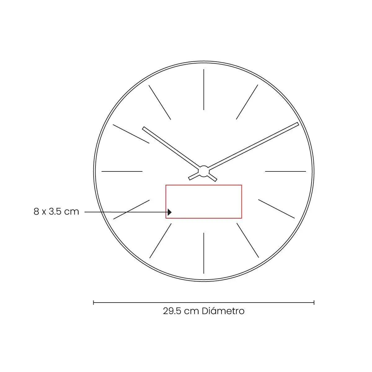 7. Reloj decorativo para recepciones empresariales.