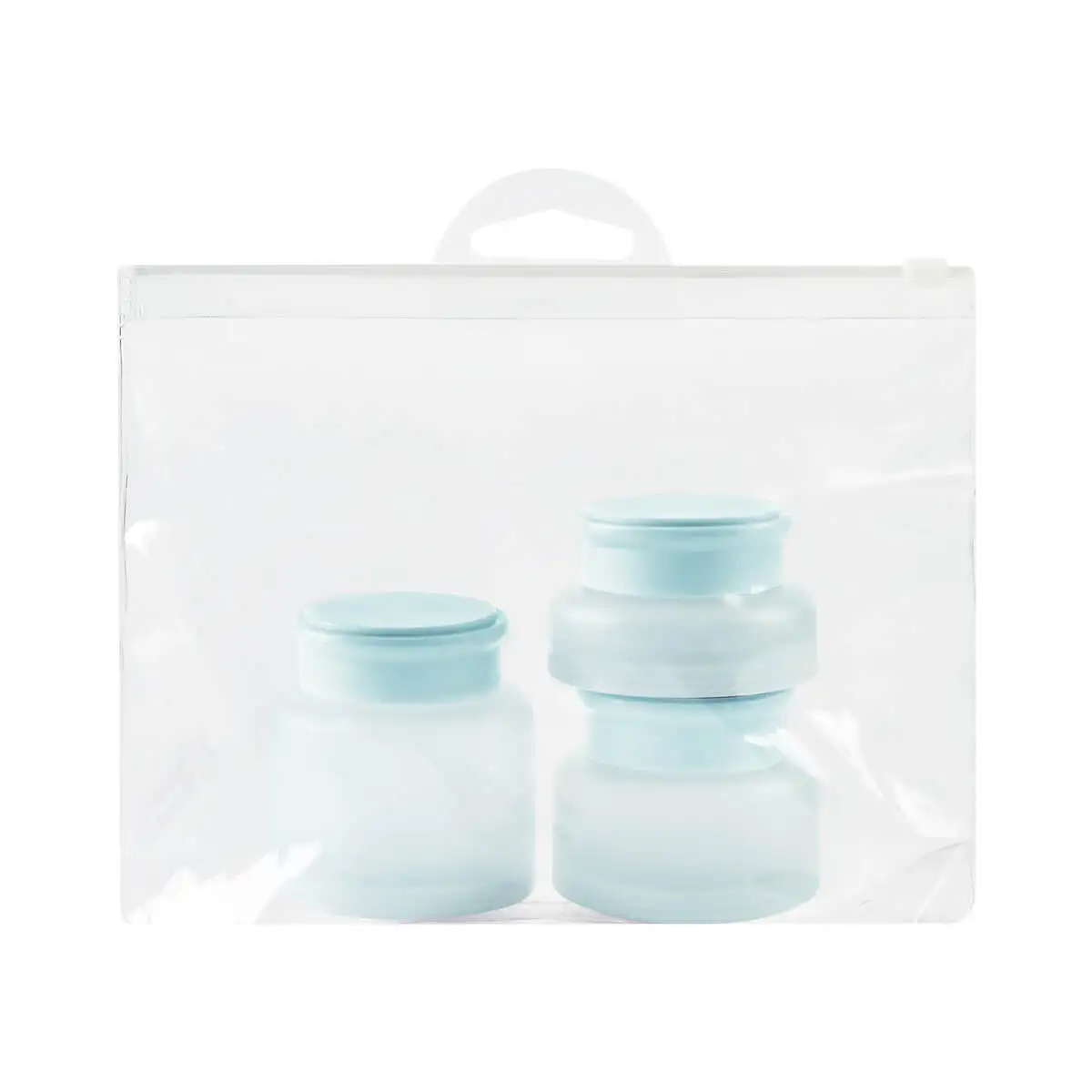 2. Kit de envases reutilizables para viaje.
