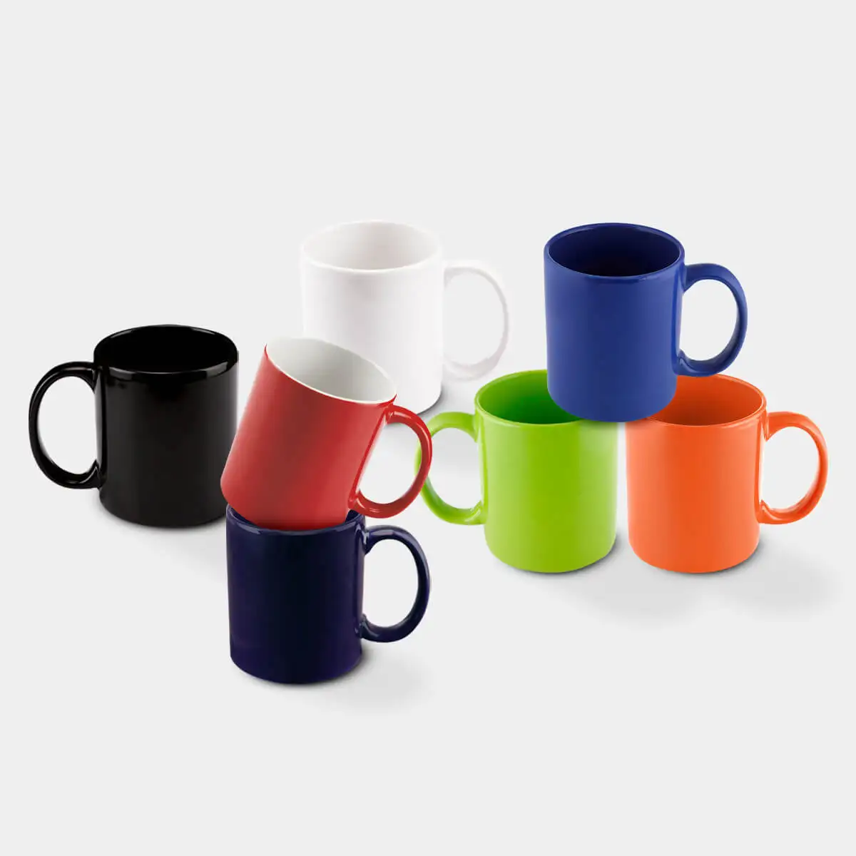 1. Taza ESPIRIT de cerámica de color 11 oz.