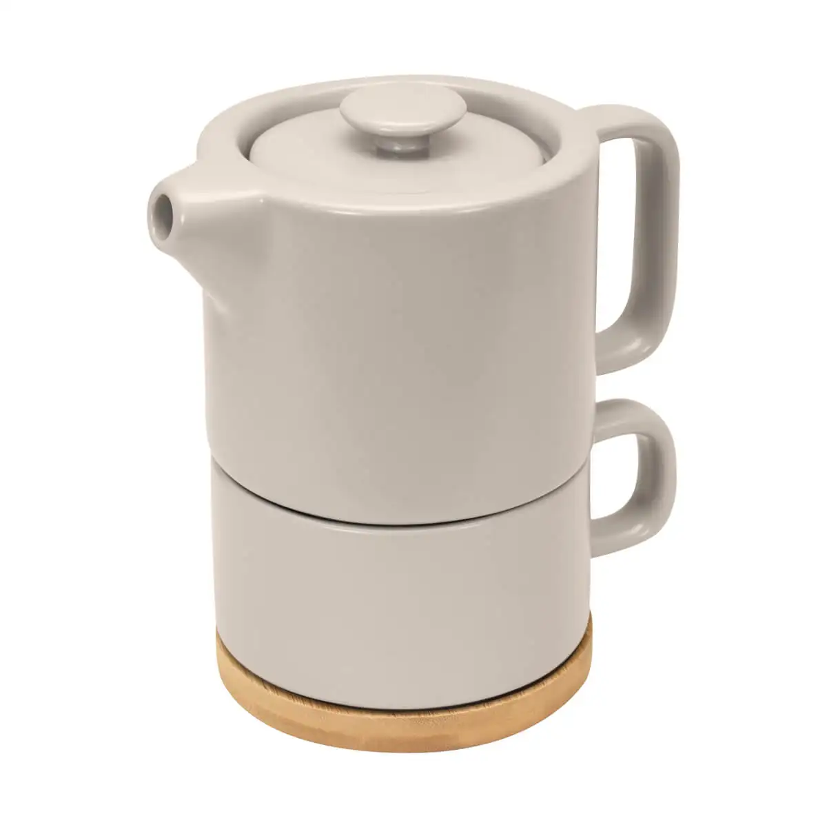 6. Set de infusiones con tetera y filtro de acero inoxidable.