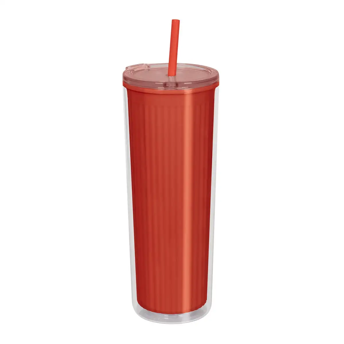 3. Vaso NELI con tapa push y popote para empresas.