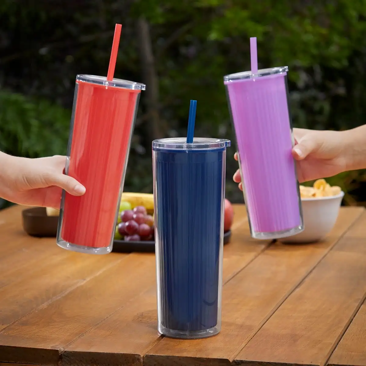 8. Vaso transparente de 660 ml para regalos corporativos.