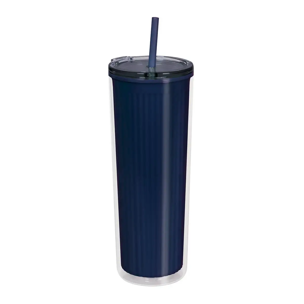9. Vaso con pared exterior lisa e interior texturizado.