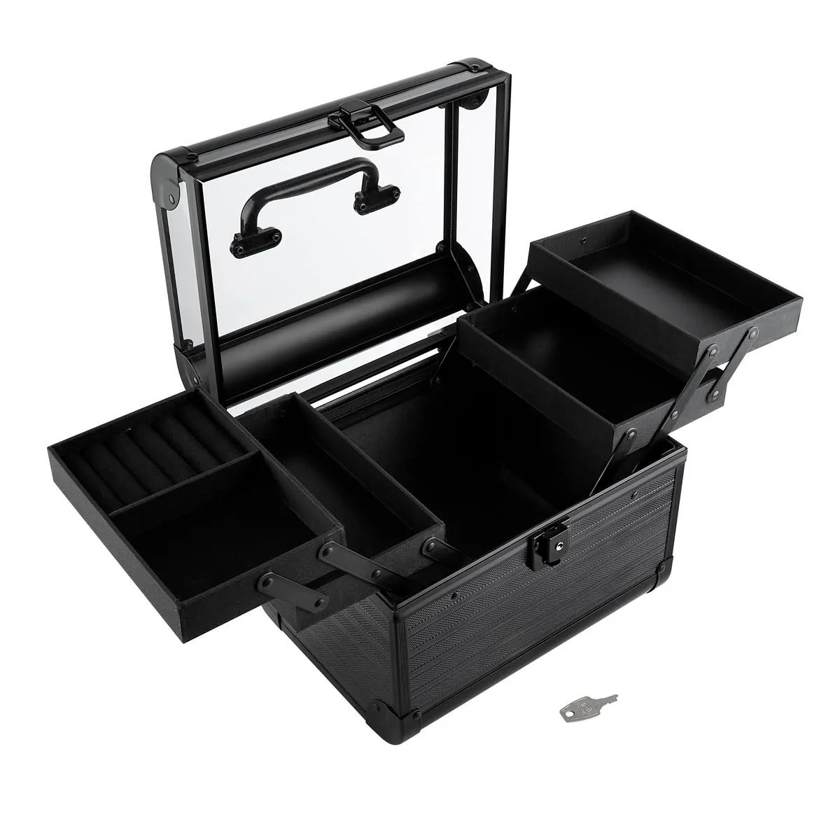 6. Neceser con charola especial para organizar joyería.