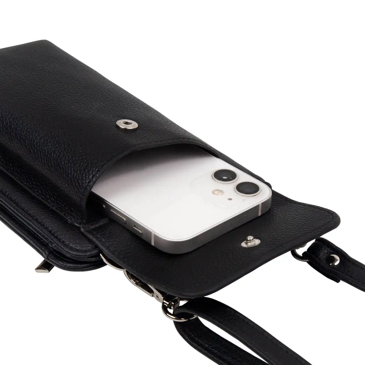 4. Porta pasaporte con compartimento para smartphone